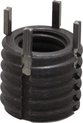 Recoil - 3/8-16 Internal, 9/16-12 External, 1/2" Insert Length, Heavy Duty Keylocking Thread Inserts - Carbon Steel, Zinc Phosphate Finish, Grade C1215 - Exact Industrial Supply