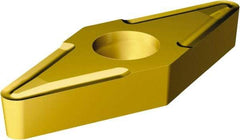 Sandvik Coromant - VBMT21.52 UF Grade 1525 Cermet Turning Insert - TiCN/TiN Finish, 35° Diamond, 1/4" Inscr Circle, 3/32" Thick, 1/32" Corner Radius - USA Tool & Supply