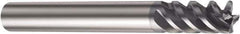 Sandvik Coromant - 1/4", 1/2" LOC, 1/4" Shank Diam, 3" OAL, 4 Flute, Solid Carbide Square End Mill - Single End, Spiral Flute, 50° Helix, Centercutting, Right Hand Cut, Right Hand Flute, Series CoroMill Plura - USA Tool & Supply