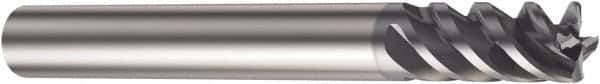 Sandvik Coromant - 1/2", 1" LOC, 1/2" Shank Diam, 4" OAL, 4 Flute, Solid Carbide Square End Mill - Single End, TiAlN Finish, Helical Flute, 50° Helix, Centercutting, Right Hand Cut, Right Hand Flute, Series CoroMill Plura - USA Tool & Supply