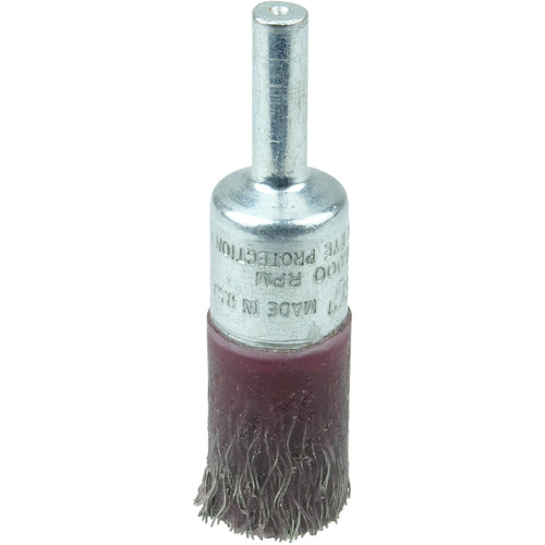 1/2″ Polyflex Encapsulated Crimped Wire End Brush, .0104″ Stainless Steel Fill - USA Tool & Supply