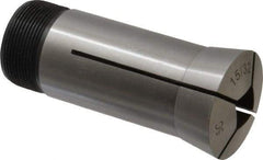Interstate - 15/32 Inch 5C Square Collet - 3.28" Overall Length, 1.041-24 Internal Thread Size, Steel, 0.0039 Inch TIR - Exact Industrial Supply
