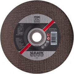 PFERD - 46 Grit, 4-1/2" Wheel Diam, 1/8" Wheel Thickness, Type 27 Depressed Center Wheel - Aluminum Oxide - USA Tool & Supply