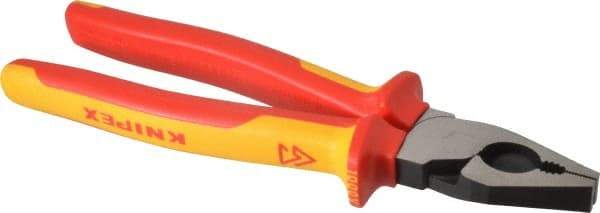 Knipex - 9" OAL, 9/16" Capacity, Lineman's - 1-5/8" Jaw Length x 1-3/16" Jaw Width - USA Tool & Supply