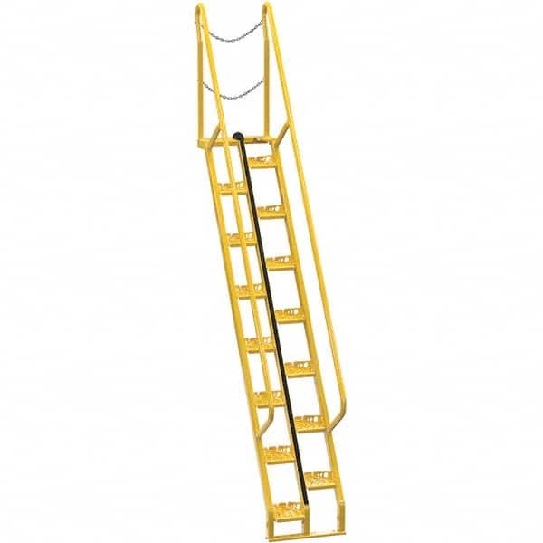Vestil - 150-1/4" High 350 Lb Capacity 15 Step Alternating Tread Stair - USA Tool & Supply