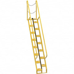 Vestil - 150-1/4" High 350 Lb Capacity 15 Step Alternating Tread Stair - USA Tool & Supply