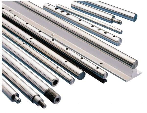 Thomson Industries - 1/4" Diam, 5' Long, Stainless Steel Standard Round Linear Shafting - 50-55C Hardness, .2495/.2490 Tolerance - USA Tool & Supply
