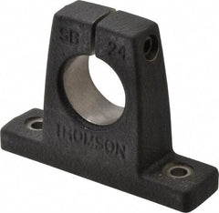 Thomson Industries - 1-1/2" Diam, Malleable Iron Alloy Shaft Support - Plain Shafting - USA Tool & Supply