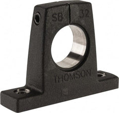 Thomson Industries - 2" Diam, Malleable Iron Alloy Shaft Support - Plain Shafting - USA Tool & Supply