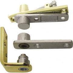 Stanley - Pivot Hinges Finish/Coating: Satin Chrome Material: Brass - USA Tool & Supply