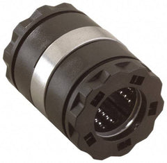 Thomson Industries - 16mm ID, Open Linear Bearing with Two Integral Wipers - 1.02" Overall Height, 26mm OD - USA Tool & Supply