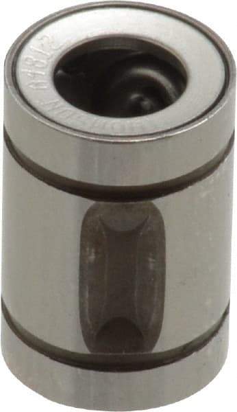 Thomson Industries - 1/4" ID, 19 Lb Dynamic Load Capacity, Closed Linear Bearing - 1/2" OD - USA Tool & Supply