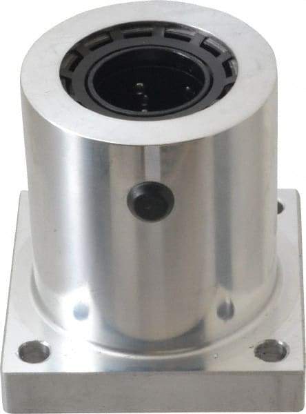 Thomson Industries - 2.13" Inside Diam, 1050/2100 Lbs. Dynamic Capacity, Single Flanged Pillow Block Linear Bearing - 2-3/4" Overall Width - USA Tool & Supply