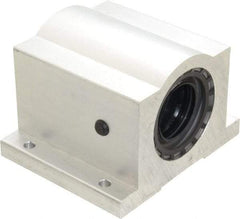 Thomson Industries - 1-1/2" Inside Diam, 3880/7760 Lbs. Dynamic Capacity, Closed Single Pillow Block Linear Bearing - 3-1/4" Overall Height x 4-3/4" Overall Width - USA Tool & Supply
