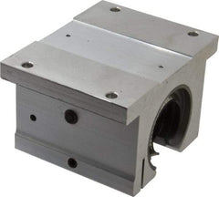 Thomson Industries - 1-1/2" Inside Diam, 3880/7760 Lbs. Dynamic Capacity, Open Single Pillow Block Linear Bearing - 2.94" Overall Height x 4-3/4" Overall Width - USA Tool & Supply