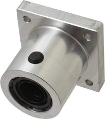 Thomson Industries - 1-3/4" Inside Diam, 600/1200 Lbs. Dynamic Capacity, Single Flanged Pillow Block Linear Bearing - 2.38" Overall Width - USA Tool & Supply