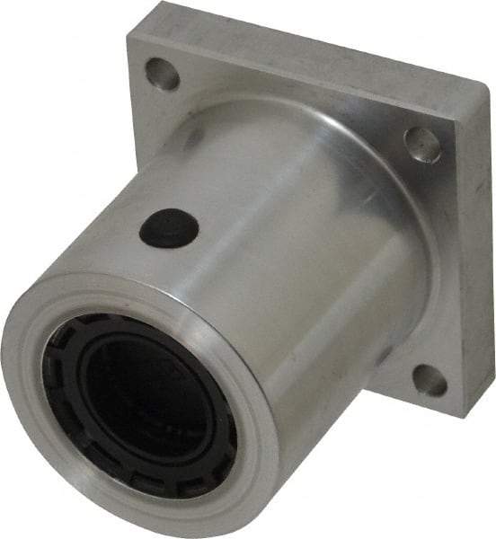 Thomson Industries - 2.13" Inside Diam, 1050/2100 Lbs. Dynamic Capacity, Single Flanged Pillow Block Linear Bearing - 2-3/4" Overall Width - USA Tool & Supply