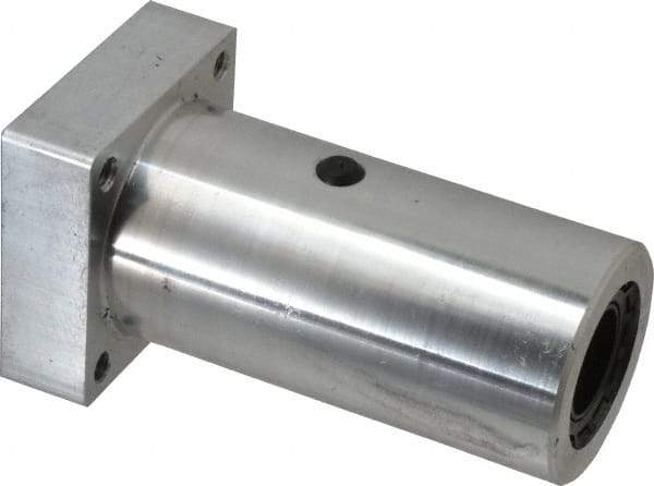 Thomson Industries - 1" Inside Diam, 1900/3800 Lbs. Dynamic Capacity, Twin Flanged Pillow Block Linear Bearing - 2-3/4" Overall Width - USA Tool & Supply