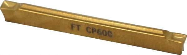 Seco - LCMF, 0.079" Cutting Width, FT, CP600 Grade, Multi-Directional Turning Insert - TiAlN, TiN Coated - USA Tool & Supply