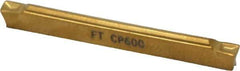 Seco - LCMF, 0.079" Cutting Width, FT, CP600 Grade, Multi-Directional Turning Insert - TiAlN, TiN Coated - USA Tool & Supply