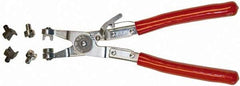 Mag-Mate - 9" OAL, Hose Clamp Pliers - Straight Jaw, Vinyl Coated Handles - USA Tool & Supply