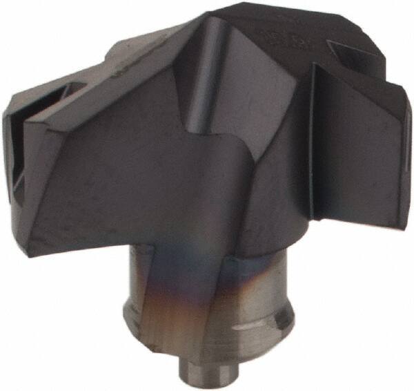 Iscar - Series ICP-2M, 0.626" Diam Grade IC908 140° Replaceable Drill Tip - Carbide, TiAlN Finish, 15 Seat Size, Through Coolant - USA Tool & Supply