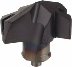 Iscar - Series ICP-2M, 0.626" Diam Grade IC908 140° Replaceable Drill Tip - Carbide, TiAlN Finish, 15 Seat Size, Through Coolant - USA Tool & Supply