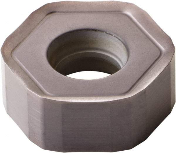 Kennametal - HNGJ43 LD Grade KCPM20 Carbide Milling Insert - TiN/MT/TiCN/Al2O3 Finish, 0.1764" Thick, 12mm Inscribed Circle, 1mm Corner Radius - USA Tool & Supply