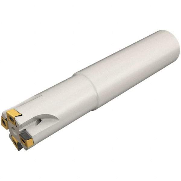 Iscar - 20mm Cut Diam, 2.5mm Max Depth of Cut, 20mm Shank Diam,Indexable Plunge End Mill - Straight Shank, HTP LNHT 0604 Insert Style, HTP-LN06 Toolholder Style, Through Coolant, Series FlexFit, TangPlunge - USA Tool & Supply