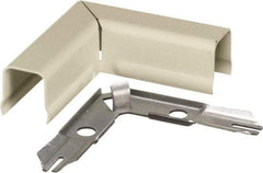 Hubbell Wiring Device-Kellems - 2.68 Inch Long x 0.9 Inch Wide x 2.68 Inch High, Raceway Elbow End - 90°, Ivory, For Use with HBL500 Series Raceways and HBL750 Series Raceways - USA Tool & Supply