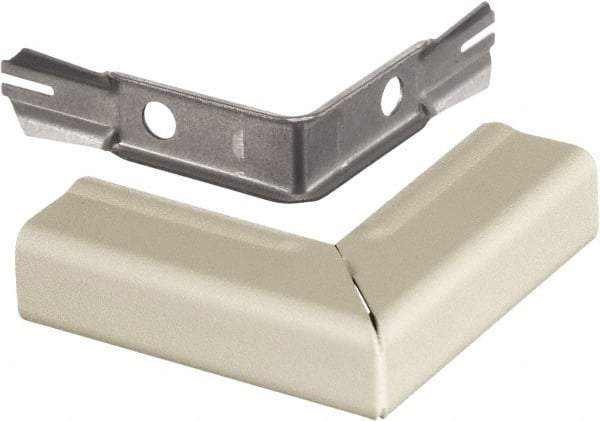 Hubbell Wiring Device-Kellems - 2.59 Inch Long x 0.9 Inch Wide x 2.59 Inch High, Raceway Elbow End - Ivory, For Use with HBL500 Series Raceways and HBL750 Series Raceways - USA Tool & Supply