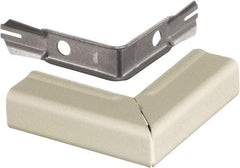 Hubbell Wiring Device-Kellems - 2.59 Inch Long x 0.9 Inch Wide x 2.59 Inch High, Raceway Elbow End - Ivory, For Use with HBL500 Series Raceways and HBL750 Series Raceways - USA Tool & Supply