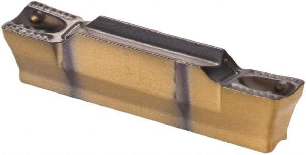 Iscar - 3003HGPL Y Grade IC808, 3mm Cutting Width Carbide Grooving Insert - 1.8mm Max Depth of Cut, Left Hand, 0.3mm Corner Radius, TiAlN Finish - USA Tool & Supply