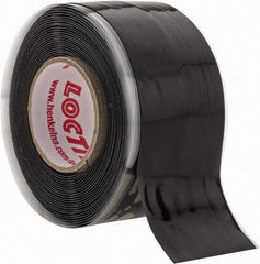 Loctite - 1" x 10', Black Silicone Electrical Tape - 0.5 mil Thick, 400 V/mil Dielectric Strength - USA Tool & Supply