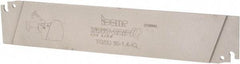 Iscar - 1.378" Blade Height, 0.041" Blade Width, 7.087" OAL, Neutral Cut, Single End Indexable Cut-Off Blade - TGSU Blade, Tang-GripIQ Series - USA Tool & Supply