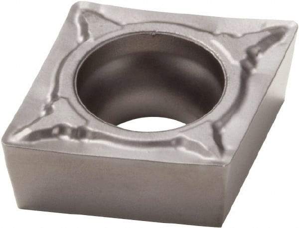 Seco - CCMT32.50.5 F1 Grade TP1020 Cermet Turning Insert - Uncoated, 80° Diamond, 3/8" Inscr Circle, 5/32" Thick, 0.0078" Corner Radius - USA Tool & Supply