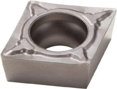 Seco - CCMT32.50.5 F1 Grade TP1020 Cermet Turning Insert - Uncoated, 80° Diamond, 3/8" Inscr Circle, 5/32" Thick, 0.0078" Corner Radius - USA Tool & Supply