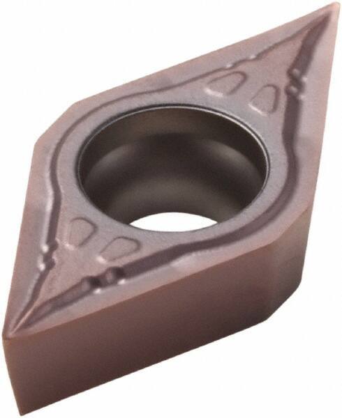 Seco - DCMT21.51 F1 Grade TP1030 Cermet Turning Insert - Uncoated, 55° Diamond, 1/4" Inscr Circle, 3/32" Thick, 1/64" Corner Radius - USA Tool & Supply