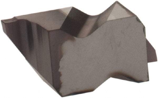 Kennametal - 2031NG K Grade KCU25, 0.79mm Cutting Width Carbide Grooving Insert - 1.27mm Max Depth of Cut, Left Hand, 0.09mm Corner Radius, AlTiN Finish - USA Tool & Supply