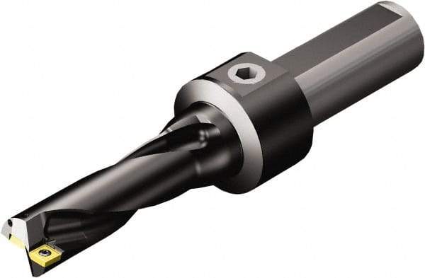 Sandvik Coromant - 3.345" Max Drill Depth, 3xD, 1.062" Diam, Indexable Insert Drill - 2 Inserts, 1-1/4" Shank Diam, Flange Shank - USA Tool & Supply