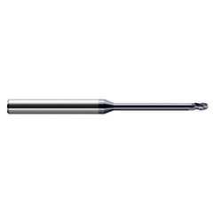 ‎0.05″ Dia. × 1/8″ Shank × 0.075″ DOC × 2-1/2″ OAL, Carbide AlTiN, Stub , 3 Flute, Ballnose End Mill