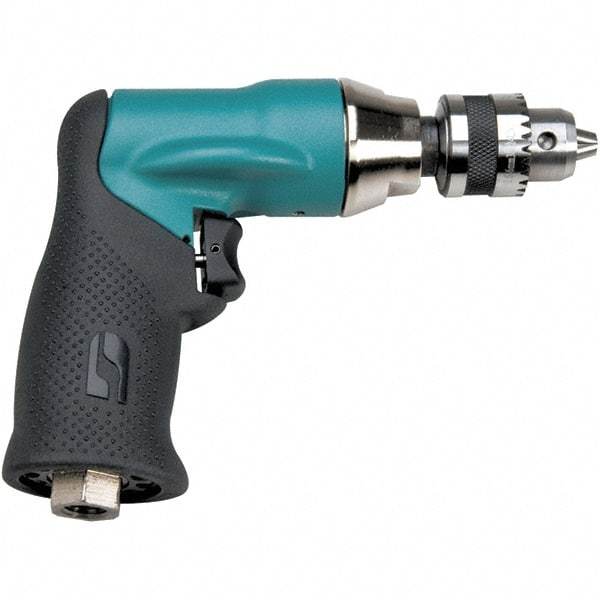 Dynabrade - 1/4" Keyed Chuck - Pistol Grip Handle, 20,000 RPM, 0.4 hp, 90 psi - USA Tool & Supply