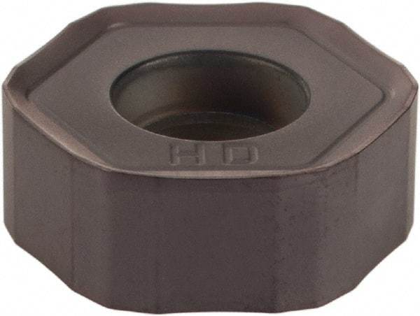 Kennametal - HNPJ43 HD Grade KC520M Carbide Milling Insert - TiAlN Finish, 0.1731" Thick, 12mm Inscribed Circle, 1mm Corner Radius - USA Tool & Supply