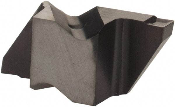 Kennametal - 2062NG K Grade KCU10, 1.58mm Cutting Width Carbide Grooving Insert - 2.79mm Max Depth of Cut, Right Hand, 0.19mm Corner Radius, AlTiN Finish - USA Tool & Supply