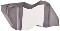 Kennametal - 3189NG K Grade KCU25, 4.8mm Cutting Width Carbide Grooving Insert - 3.81mm Max Depth of Cut, Left Hand, 0.57mm Corner Radius, AlTiN Finish - USA Tool & Supply