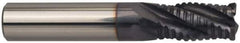 Guhring - 5/8" Diam, Fine Pitch, 1-1/4" LOC, 4 Flute Solid Carbide Roughing Square End Mill - FIREX Finish, 3-1/2" OAL, 5/8" Shank Diam, Single End, Centercutting - USA Tool & Supply