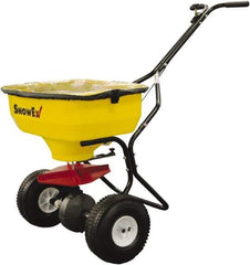 Trynex - 100 Lb Polyethylene Walk Behind Broadcast Landscape Spreader - 10" Pneumatic Wheels - USA Tool & Supply