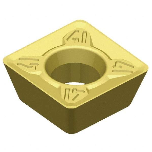 Kennametal - SDMT32.52 41 Grade SP6519 Carbide Milling Insert - TiAlN Finish, 0.156" Thick, 3/8" Inscribed Circle - USA Tool & Supply