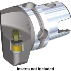 Kennametal - Right Hand Cut, Size KM63, RN.. Insert Compatiblity, Modular Turning & Profiling Cutting Unit Head - 43mm Ctr to Cutting Edge, 60mm Head Length, Through Coolant - USA Tool & Supply