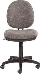 ALERA - 34-39" High Task Chair - 19" Wide x 25-3/4" Deep, 100% Acrylic Seat, Graphite Gray - USA Tool & Supply